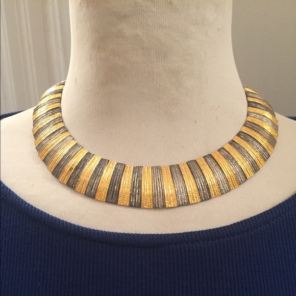 Park Lane Jewelry - Vintage Park Lane Cleopatra Two Tone 16” Necklace